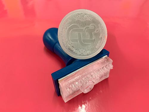 ตราปั๊มสบู่ อะคริลิคสวยๆ รูปวงกลม