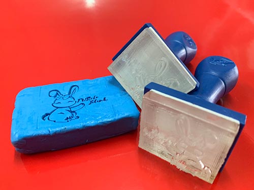 ตราปั๊มสบู่โลโก้การ์ตูน